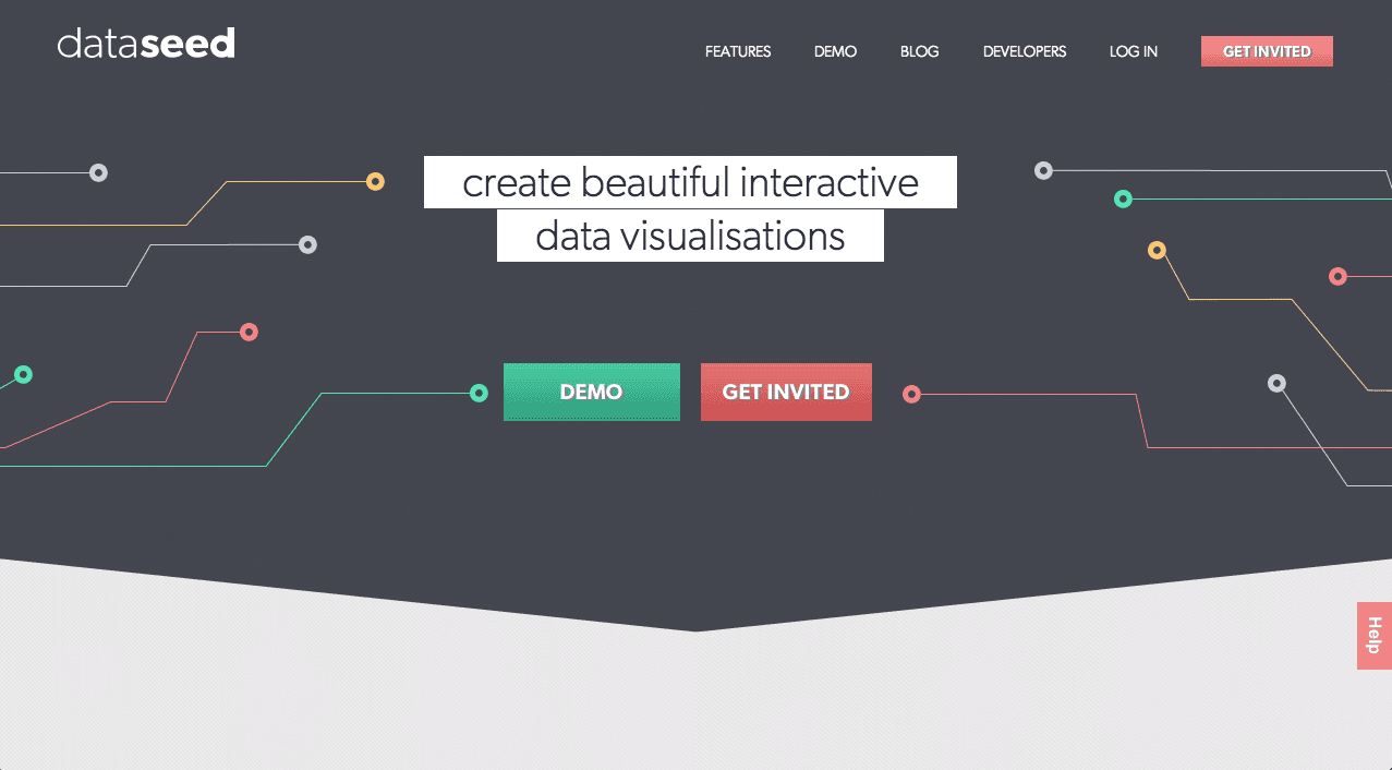 screenshot of website